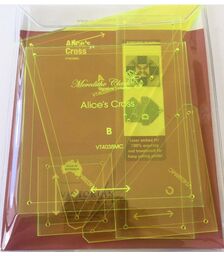 Alice's Cross Patchwork Template - Meredithe Clarke Signature Collection