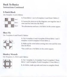 Back To Basics 3g Patchwork Template Set - Meredithe Clark