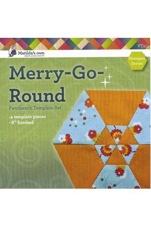 Merry Go Round Patchwork Template Playing with Hexagons Series