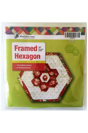 Framed Hexagon Patchwork Template Matilda's Own