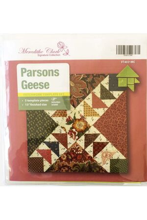 Parsons Geese Patchwork Template Meredithe Clark Signature Collection