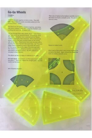 Go Go Wheels 8 Inch Patchwork Template Meredithe Clark Signature Collection