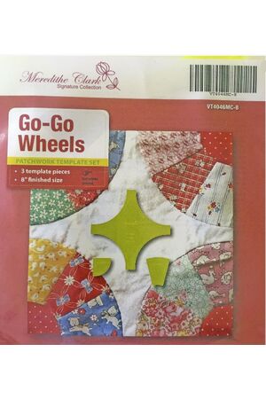 Go Go Wheels 8 Inch Patchwork Template Meredithe Clark Signature Collection